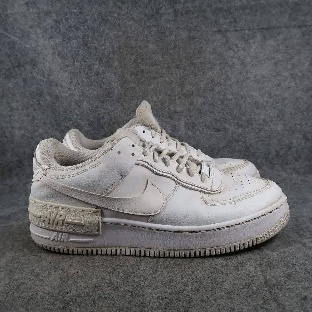 Nike Shoes Womens 11.5 Casual Sneakers Air Force 1 Shadow Trainers White Lace Up